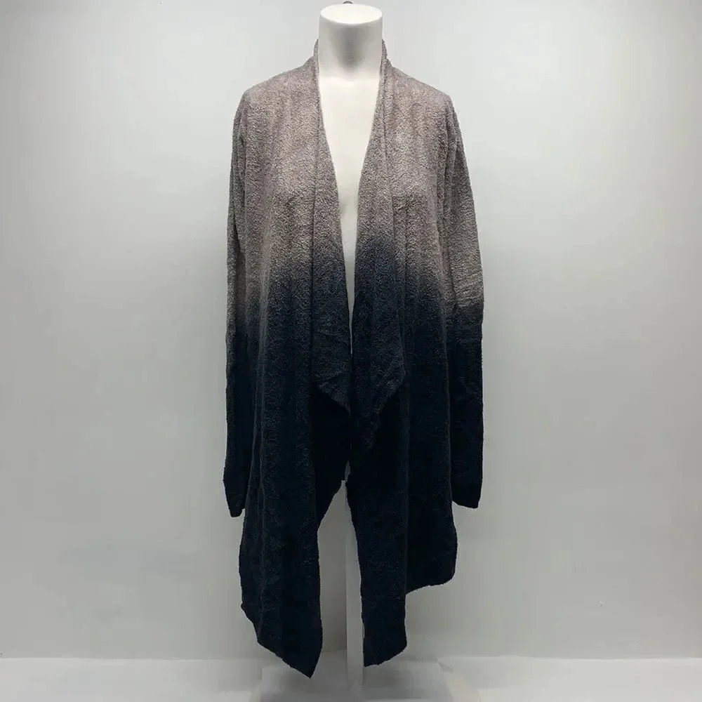 Barefoot Dreams Calypso Wrap Sweater Cardigan Knit Open Front Ombre #436 S / M